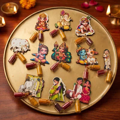 Magnet Kum Kum Bottle Return Gifts for Wedding & Navratri Functions Chennai